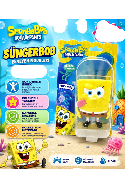Sunman MonsterFlex süper Esnek Stretch Uzayan Sünger Bob 155 Figür