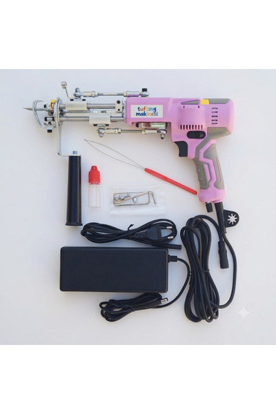 tufty Ak-V (Pink) Cut Pile Tufting Machine (Machine)