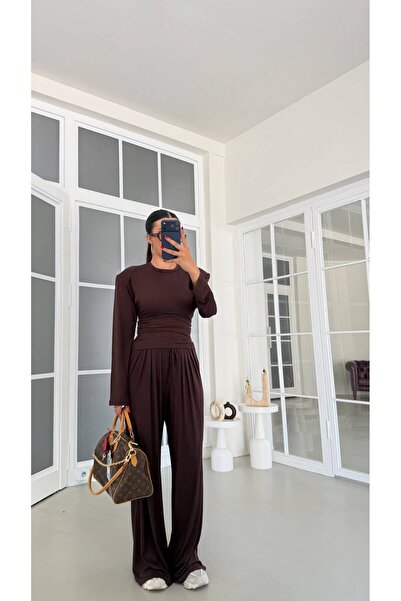 khar Padded Waist Adjustable Blouse Elastic Waist Pantalon
