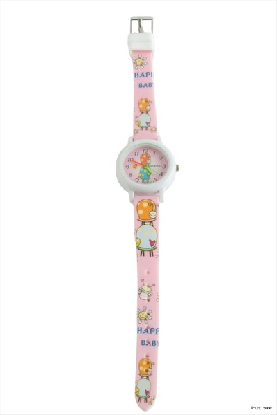ZERO LAND ILKESTOR Patterned Children's Sleeve (202319) Clock Pink