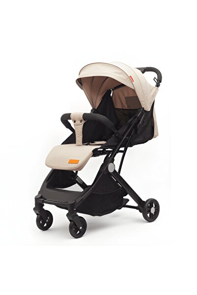 Teno ®   Cărucior sport pliabil pentru bebeluși cu scaun rabatabil, Bej, Până...