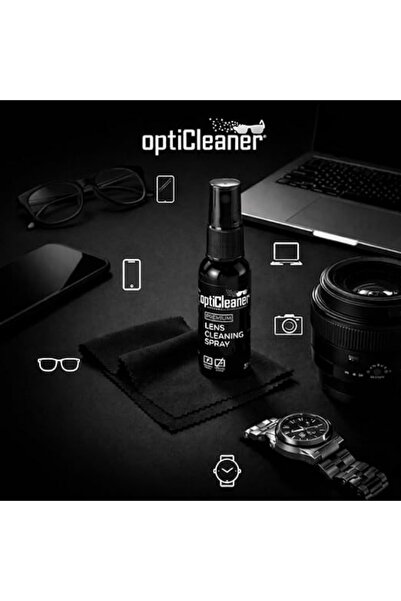 Singularis Premium Lens Temizleme Kiti, 30ml Sprey ve 15x18cm Mikrofiber Bez, Gözlük, Telefon, Laptop, Kamera Lensleri için