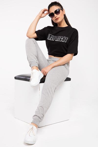 EYAX MODA Elastic Waist Pocketed Sweatpants