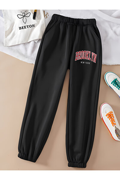 EYAX MODA Brooklyn New York Sweatpants Jogger - Εμπριμέ με σχέδιο ελαστικού υ...