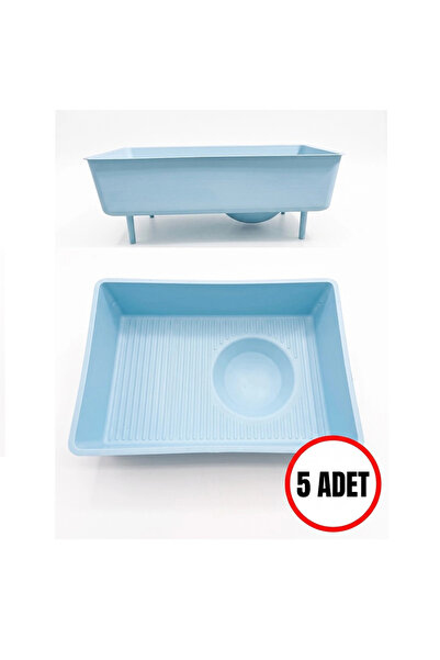 KARDELEN PET عش بلاستيكي للببغاء والببغاء المجنح مع قاعدة 26x18 سم - 5 قطع