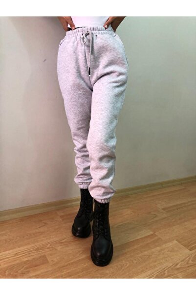 EYAX MODA Women's Winter Thick Fleece-Lined High-Waisted Basic Jogger Sweatpa...