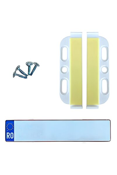 OEM Set de suporturi subțiri pentru plăcuțe auto - 4 piese, față și spate, fă...