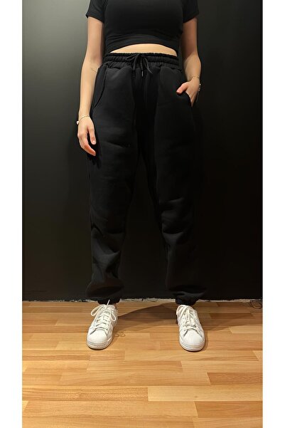 EYAX MODA Pantaloni de sport oversize cu picioare elastice