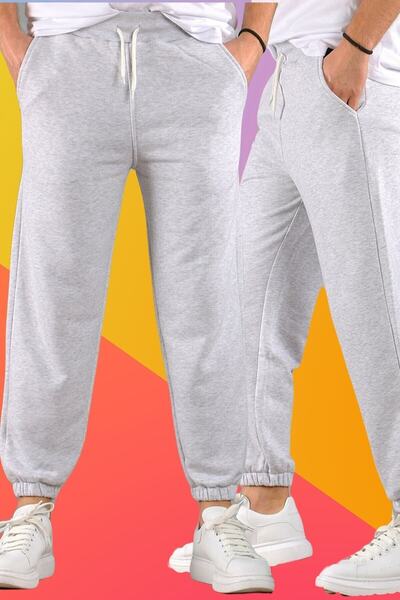 EYAX MODA Gray Plain Slim Fit Tracksuit