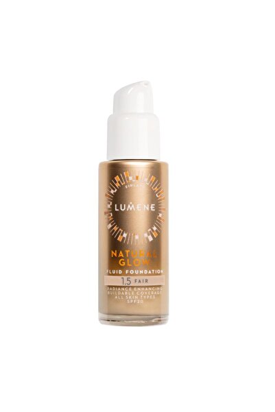 LUMENE Fond de ten iluminator Glow cu Acid Hialuronic SPF20 - 1.5 Fair 30ml