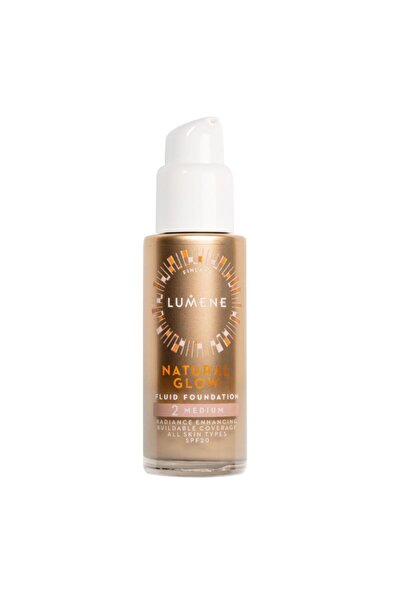 LUMENE Fond de ten iluminator Glow cu Acid Hialuronic SPF20 - 2 Mediu 30ml