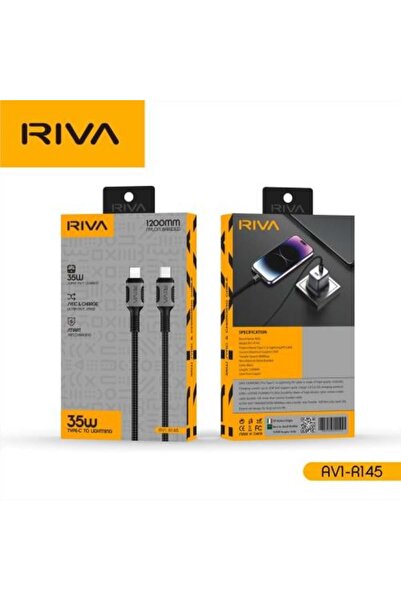 Riva USB-C to Lightning Cable 35W PD 1.2M | Fast Charge & Data Sync | Braided...