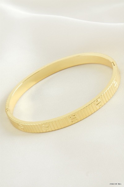 ZERO LAND Zngzrmll Crt Luxury Steel Handcuff (05721) Bracelet Yellow