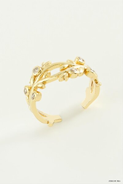 ZERO LAND Zngzrmll Tree Stone Metal (14421) Ring Yellow