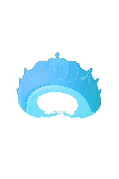 Teno ® Kids' Bath Hat, Adjustable Shampoo Shield for Eyes and Ears, Blue Crown