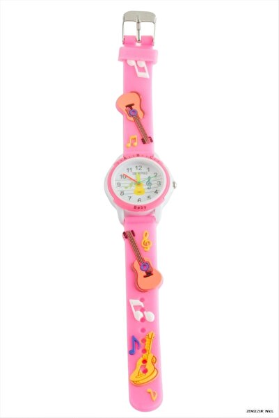 ZERO LAND Zngzrmll Guitar Embossing Child Sleeve (05934) Watch Pink