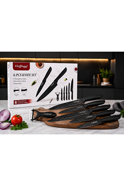 Generic Brand Cheffinger 6-Piece Kitchen Knife Set – Elegant, Practical and V...