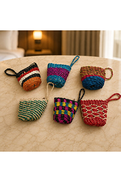 AFLM Crafts Women’s Handwoven Coin Purse – Small Woven Wallet, Assorted Color...