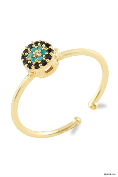 ZERO LAND Zngzrmll Evil Eye Zircon Stone Metal (23046) Ring Yellow
