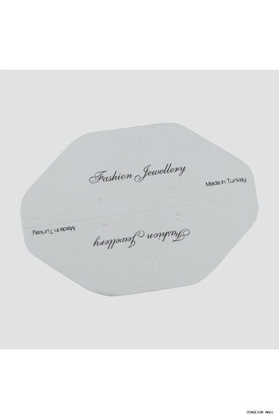 ZERO LAND Zngzrmll Oval Pendant (21901) Card White