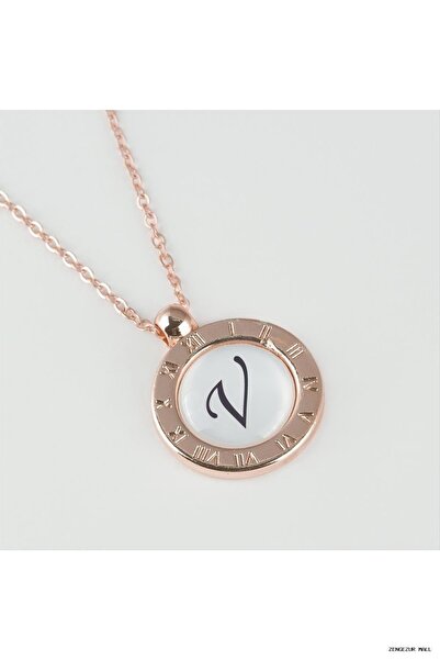 ZERO LAND Zngzrmll End of Series Roz Color Lettered (21853) Necklace V
