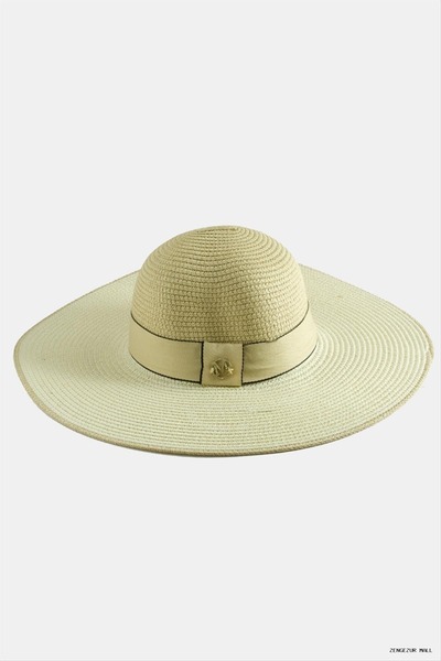 ZERO LAND Zngzrmll Striped Straw (15717) Hat Cream