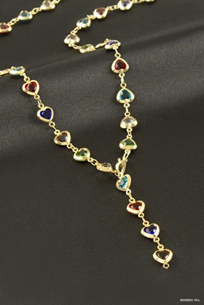ZERO LAND Zngzrmll Heart Zircon Stone Y (23603) Necklace Yellow