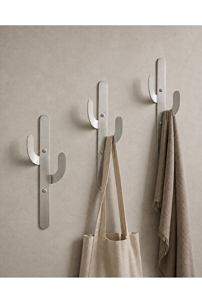 essuchouse Paslanmaz modern askılık banyo ve giriş askılığı 3'lü set