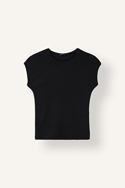 DeFacto Slim Fit Crew Neck Basic Plain Modal Short Sleeve T-Shirt I6643Ax26Au
