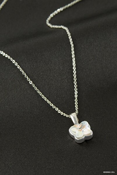 ZERO LAND Zngzrmll Stone Necklace (24334) Silver Color