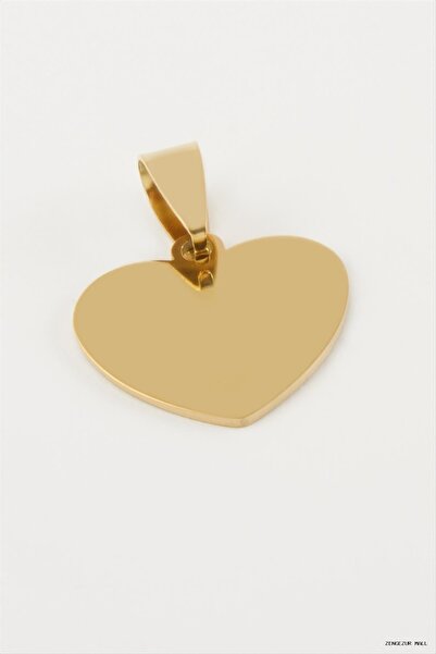 ZERO LAND Zngzrmll Heart Name Engravable Steel Pendant 2 (20554) cm Yellow
