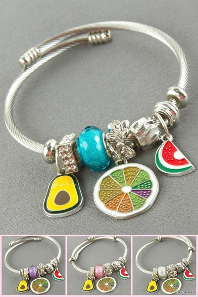 ZERO LAND Zngzrmll Lemon Panora Bracelet (23633) Silver Color