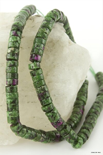 ZERO LAND Zngzrmll 6 mm Disk Anyolite (23717) Stone Green
