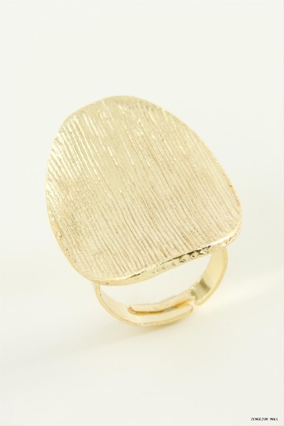ZERO LAND Zngzrmll Oval Metal (30450) Ring Yellow