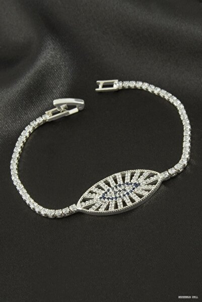 ZERO LAND Zngzrmll Oval Zircon Stone Children's Bracelet 16 cm (25508) Silver...