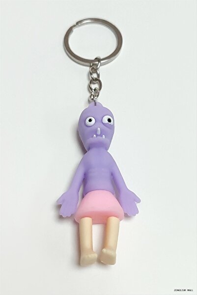 ZERO LAND Zngzrmll Zombie Silicone (30624) Keychain Purple