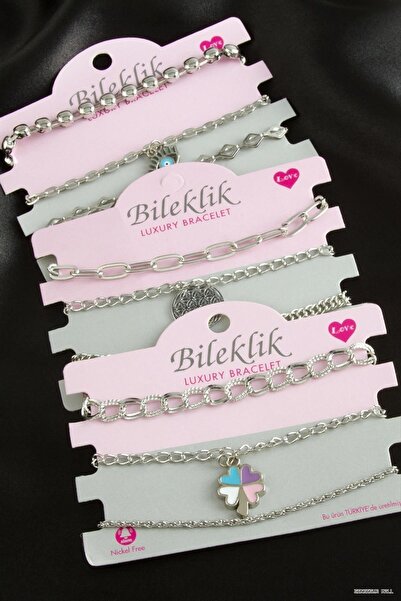 ZERO LAND Zngzrmll Mixed Tr Chain Bracelet (33155) Silver Color