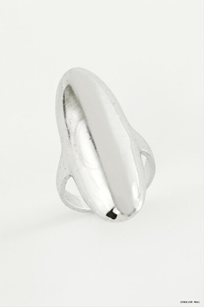 ZERO LAND Zngzrmll Oval Metal Ring (30401) Silver Color