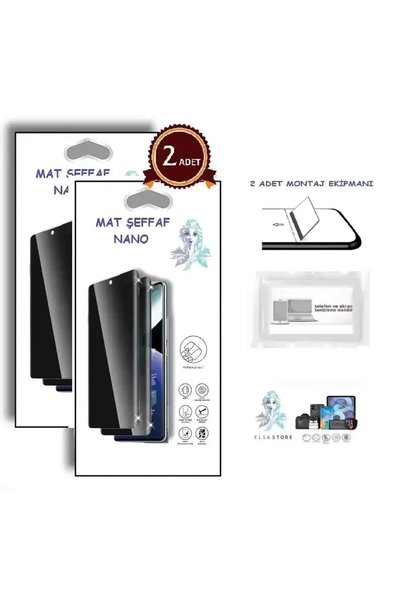 tkgz Motorola EDGE 70 Fusion Uyumlu NANO Ekran Koruyucu 2 Adet Ultra İNCE Esn...