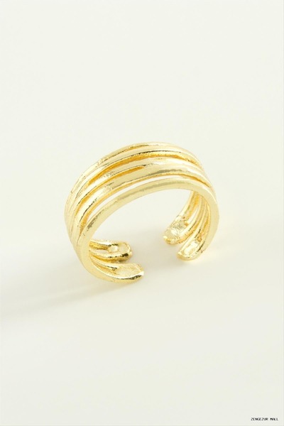 ZERO LAND Zngzrmll Double Row Metal (30431) Ring Yellow