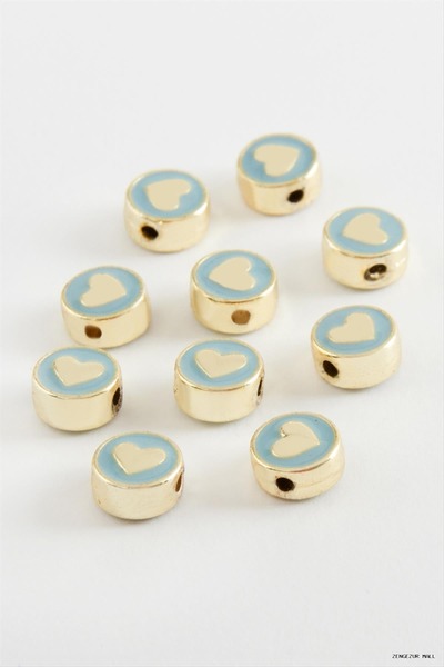 ZERO LAND Zngzrmll Heart Enamel Horse 1 Piece (31837) Blue