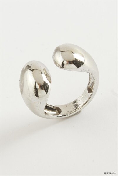 ZERO LAND Zngzrmll Round Metal Ring (31557) Silver Color