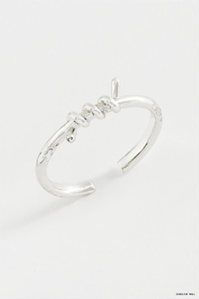 ZERO LAND Zngzrmll Metal Ring with Wrap (25025) Silver Color