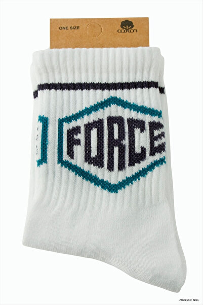 ZERO LAND Zngzrmll Triangle College Socks (53645) 8X28 White
