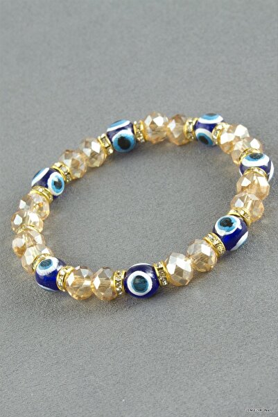ZERO LAND Zngzrmll Evil Eye Stone Crystal (54637) Bracelet Yellow