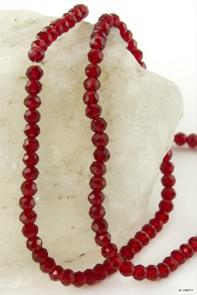 ZERO LAND Concepta Colorful Crystal String Stone 4 (02448) mm Burgundy