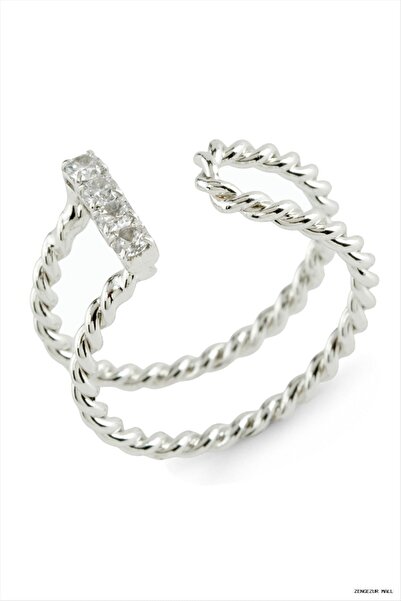 ZERO LAND Zngzrmll Rings with Stones (53128) Silver Color