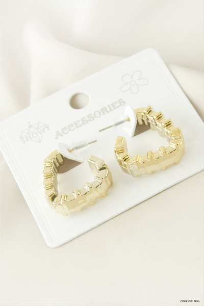 ZERO LAND Zngzrmll Triangle Plastic (53736) Earrings Yellow