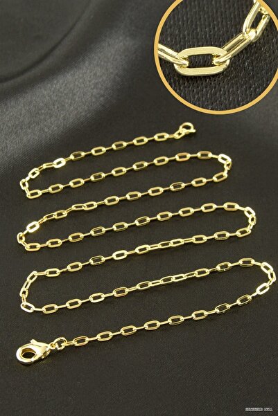ZERO LAND Zngzrmll Xuping Reverse Flat Steel Necklace Chain 45 (53227) cm Yellow