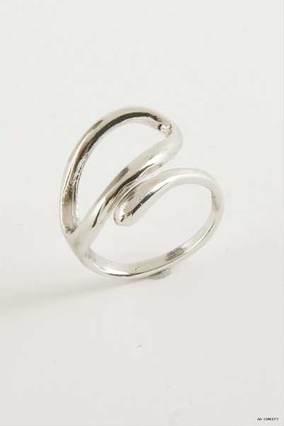 ZERO LAND CONCEPTA Oval Metal Ring (211021) Silver Color